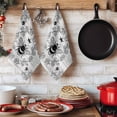 thumbnail image 6 of Vintage Bees Crowns Kitchen Towels Set of 4, Retro Leaves Rings Gray Wooden Absorbent Dish Towels for Kitchen, Microfiber Hand Towel, Quick Drying Tea Towel for Cleaning Decorative Dishcloths, 6 of 7