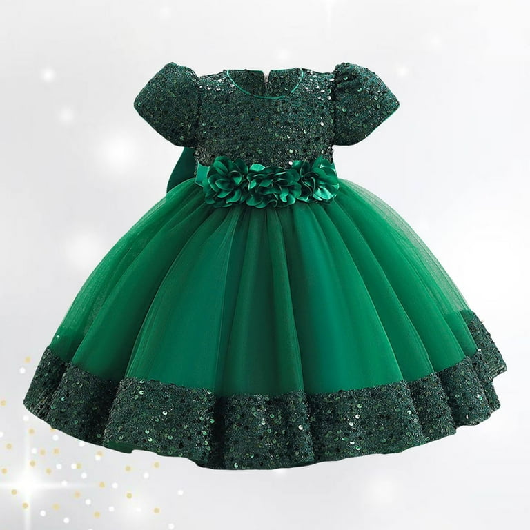 Bigetiay Children's Mesh Dress Stylish Little Girl Dress Elegant Kids Long Frocks for Girls 4 Years Dress for Girls Lace Kids Fall Clothes Girls Dress