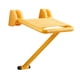 thumbnail image 1 of Asiento de ducha plegable, taburete de ducha, montado en la pared, silla de baño reforzada con estabilidad antideslizante que ahorra espacio Amarillo, 1 of 5