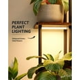 thumbnail image 3 of Corner Plant Stand Indoor 6 tiered plant shelf for Multiple Plants tall plant holder plant table metal shelving for Living Room Bedroom Balcony  Brown Oak with Light, 3 of 6