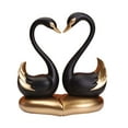 thumbnail image 3 of 2 figuras de cisne de pareja, adorno de mesa de resina moderna para San Valentín Negro, 3 of 7