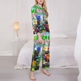 thumbnail image 4 of Lsque Pikmin Pattern Long Sleeve Pajama Set for Women - Soft 2-Piece Sleepwear and Loungewear Set with Pockets, Comfy Nightwear, 4 of 8