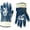 3 Pairs, variant on BG105NITRILE Heavy Duty Premium Nitrile Rubber Fully Coated Gloves with Safety Cuffs, Smooth, Blue, Chemical Resistant, Large (3 Pairs)