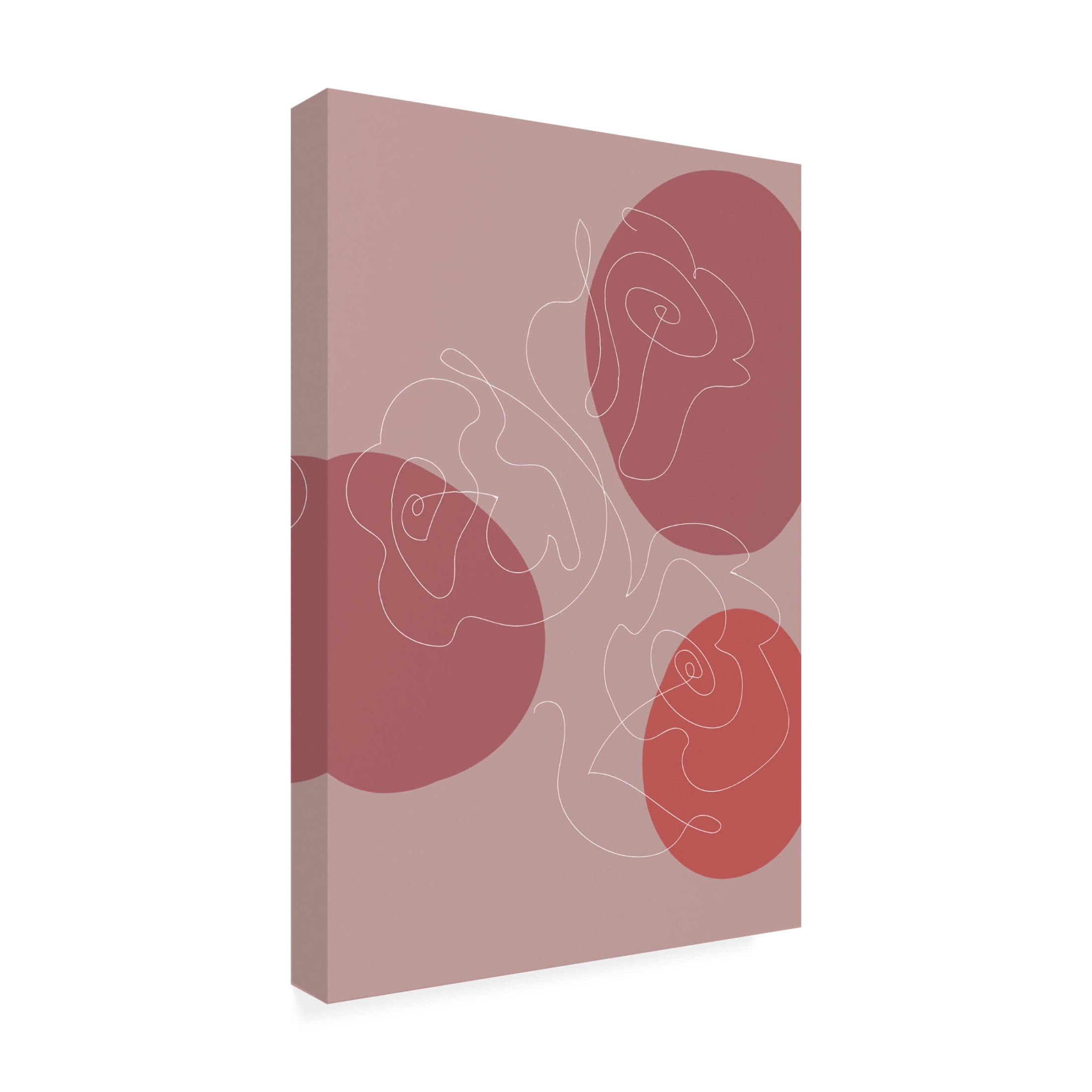Canvas Wall Art - Pictufy Studio Ii 'Red Roses' Wall Art for Living Room, Bedroom, or Office Décor by Trademark Fine Art - 16 x 24 Inches
