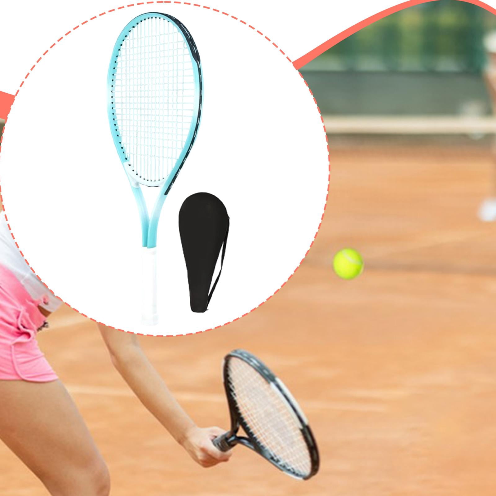harayaa Adult Alloy Tennis Racket Portable Pre Strung Racket for Training Tennis Racquet Blue