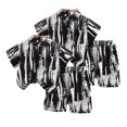 thumbnail image 3 of AJZIOJIRO Toddler Baby Boys Summer Outfits Short Sleeve Button Down Shirt+Shorts Infant Beach Casual Clothe 8M-5T, 3 of 9