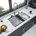 thumbnail image 2 of 30 Inch Drop In Kitchen Sink - 30 inch Kitchen Sink Topmount Ledge Workstation 18 Gauge Stainless Steel Single Bowl Kitchen Sink, 2 of 8