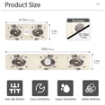 thumbnail image 3 of Yayeee Faucet Mat for Kitchen Sink 14.7" Diatomite Long Splash Guard Pad, Beige Astronaut Planet, 2 Pack, 3 of 7