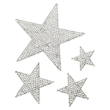 WRITWAA Rhinestone Star Car Decal Sticker for Auto Decoration, Car Accessories, 1 Set