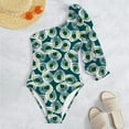 thumbnail image 5 of Aayomet Woman Swimsuit Wrap Color Block Tie Side Bathing Suit,Green S, 5 of 5