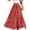 Red, variant on Musefolio Women’s Small Floral Print Long Skirt Resort Style A-Line Maxi S-2XL