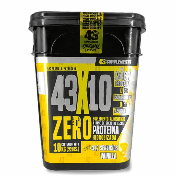 43 Proteina Zero Hidrolizada 10 kg Vainilla 43 Supplements 43 Supplements 43SUPZEROVAINILLA10kg