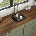 thumbnail image 2 of Mocoloo 18x16-inch Black Granite Composite Undermount Kitchen Sink Non-Fading Color Scratch Resistant Single Bowl Bar Prep Sink for RV Camper, 2 of 10