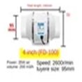 thumbnail image 2 of 3 Inch/4 Inch/5 Inch Exhaust Fan Wall Entilation Kitchen Toilet Air Clean Ventilator Home Silent Inline Pipe Duct Fan Extractor ,Fast Wind Speed, 2 of 7