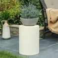 thumbnail image 3 of Tabouret de Jardin Rond MgO Intérieur Extérieur Blanc, 3 of 12