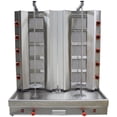 Showerma Machine Commercial Gas Shawarma Machine 5 Burners Vertical Rotary Kebab Gyro ...