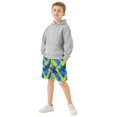 thumbnail image 6 of BZSMCE Adjustable Drawstring Casual Shorts With Blue Yellow Python Pattern Pattern, 6 of 9