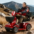 thumbnail image 2 of THLAND Heavy Duty 4 Wheel Mobility Scooter for Seniors & Adults, 500 lbs Capacity, Electric Powered Chair with 1000W Motor, All-Terrain Fast Travel, 30 Miles Long Range Battery, Bluetooth Speaker, 2 of 12