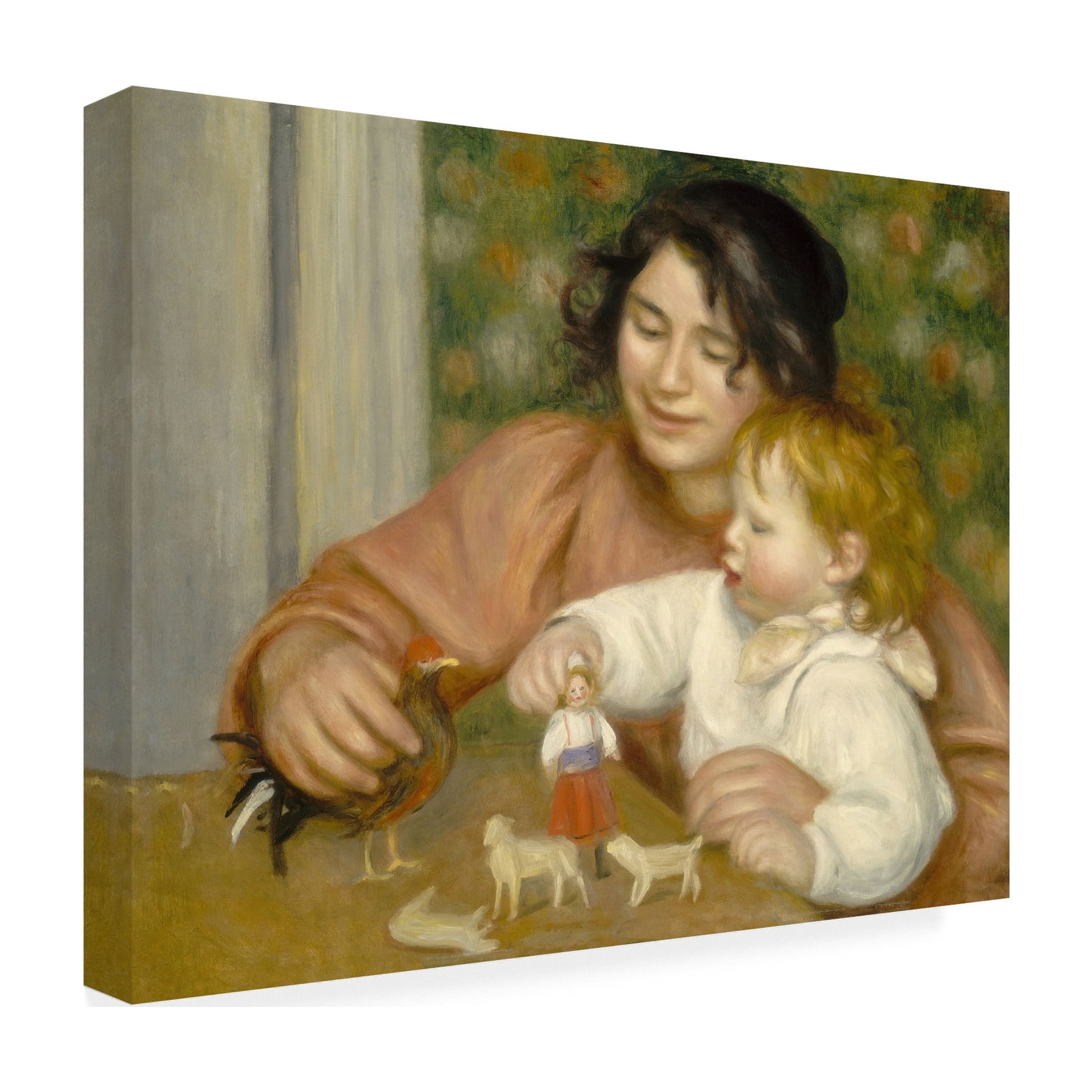 Trademark Fine Art "Child With Toys" 1895-96 Canvas Art by Pierre-Auguste Renoir