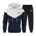 thumbnail image 5 of Sudadera con capucha con estampado para hombre, conjunto de ropa deportiva para exteriores, moda urbana sencilla, Top a juego de dos colores, otoño e invierno, novedad, 5 of 5