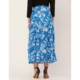 thumbnail image 4 of Moomaya Printed A-Line Skirt With Slit For Women, High Waist Midi Skirts, 4 of 8