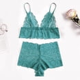 thumbnail image 2 of Camisola de encaje para mujer con conjunto de pijama de lencería corta Ropa interior de 2 piezas Ropa de dormir Fridja  nalpqowj10774, 2 of 5