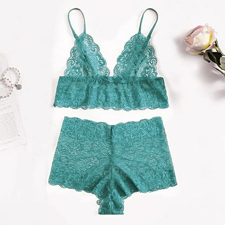 

Tejiojio Mother s Day Gifts Women s Lace Cami With Short Lingerie Pajama Set 2 Piece Underwear Sleepwear