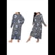 thumbnail image 3 of Camisón de Larga para Mujer, Estampado, Camiseta, Vestido de Dormir Mariposa Azul 4XL, 3 of 6