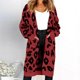 thumbnail image 3 of Oversized Women's Leopard Print Cardigan with Front Opening Yellow XXXL, 3 of 5