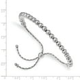 thumbnail image 2 of White Sterling Silver bracelet Adjustable & Stretch Wrap 9 in 5 mm, 2 of 2
