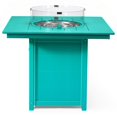 thumbnail image 6 of WestinTrends Helios 42" Modern Outdoor Patio Gas Propane Square Fire Pit Table (Rocks Not Included), Turquoise, 6 of 14