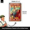 thumbnail image 3 of Vintage Beer Sign SUPPORT YOUR FARMER BEER Signs for man Cave, Metal Beer Signs, Funny Metal Bar Signs, Vintage beer signs, embossed 8x12 inch, 3 of 12