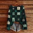 thumbnail image 2 of Kaliqueen Womens Tops 2025 Trendy Christmas Print Crew Neck Long Sleeve Shirts for Women Knitted Pullover Fall Winter Casual Loose Fit Tunic Tops, 2 of 6