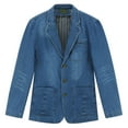 thumbnail image 4 of Cloudstyle Men's Multi-Pocket Denim Casual Blazer, 4 of 12