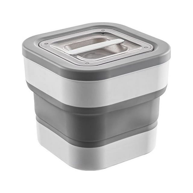 Rice Container Moisture-proof Collapsible Acrylic Cereal Rice Seal Food Storage Container Kitchen Supplies
