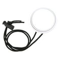 thumbnail image 2 of Glass Convex Lens Clear Vision Diving Adjustable Rearview Mirror, 360 Degree Adjustable Diving Rearview Mirror, for 35cm/13.8In Buckle Lanyard Side Hanging Black,White, 2 of 7