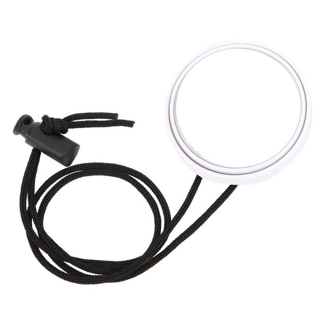 Filfeel Diving Rearview Mirror, Small Diving Adjustable Rearview Mirror, For Side Hanging 35cm/13.8In Buckle Lanyard Caves Diving Boat Diving