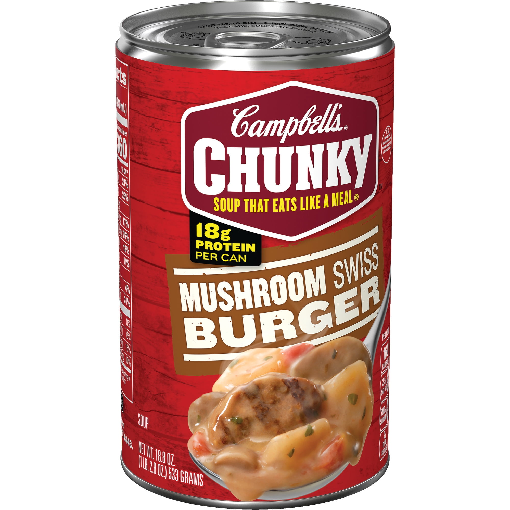 Campbell's Chunky Soup, Mushroom Swiss Burger Soup, 18.8 Ounce Can