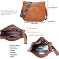thumbnail image 3 of Women Shoulder Bag Vintage Crossbody Purse Handbag with Leopard Guitar Strap Hobo Satchel Bag, 3 of 9