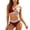 Wine, variant on Women's Printed Bikini Sets Two Piece Swimsuit V Neck High Waisted Push Up Tummy Control Bathing Suit
