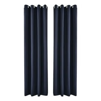 JVBTVB Blackout Thermal Insulated Curtains 42x63 Inch - Noise Reducing Polyester Room Darkening Curtains with Grommets for Bedroom