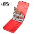 thumbnail image 1 of Juego de 13 brocas de cobalto M35 de longitud estándar HSS-Co para brocas helicoidales de cobalto, 1 of 2