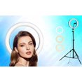 thumbnail image 3 of Selfie Ring Light 160cm, Universal Phone Holder with Dimmable LED, Adjustable Tripod Stand, Customizable Lighting Settings, Easy Setup and Use for DSLR Compatible, 3 of 8