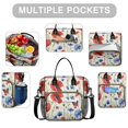 thumbnail image 2 of OBREWU Pioneer Flower Women's Insulated Leakproof Large Lunch Bag, Oxford Cloth, 2 of 7