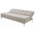 thumbnail image 4 of Sofá Cama Reclinable EL BAZAR STORE Vegas Lino Beige Moderno Abotonado 3 Posiciones, 4 of 6
