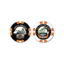Harley-Davidson Vintage Series 15 1970 FLP Electra Glide Collectible Poker Chips, Harley Davidson