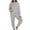 Light Gray, variant on SUYIDA Women'S Winter Fleece Pajamas,Cozy Set With Hooded Pullover And Comfy Pants Featuring Convenient Pocket For Relaxation And Everyday Wear - Light Gray