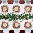 thumbnail image 7 of Ryvnso Red Roses Flowers Round Plate Mats Dining Table Placemat Set of 4 for Holiday Decoration, 7 of 7