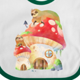 thumbnail image 4 of Inktastic Mushroom Cottage Boys or Girls Baby Bib, 4 of 4