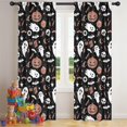 thumbnail image 5 of Blackout Kids Curtains,Spooky Halloween Icons Pattern Childrens Insulated Curtains Set Of 2,Bedroom Essentials,Toddler Room Decor 42"x84", 5 of 5